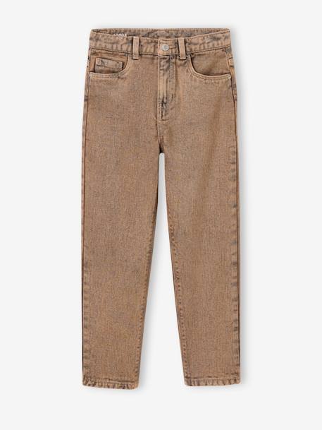 Jean Mom surteint fille - vertbaudet enfant Jean Mom surteint fille - vertbaudet enfant