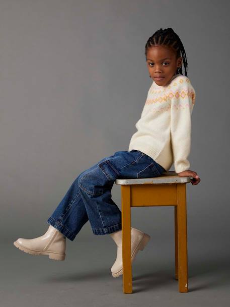 Jean large cargo fille - vertbaudet enfant Jean large cargo fille - vertbaudet enfant