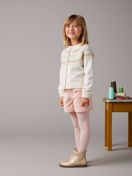 Short velours fille poches festonnées - vertbaudet enfant Fille-Short-Short velours fille poches festonnées