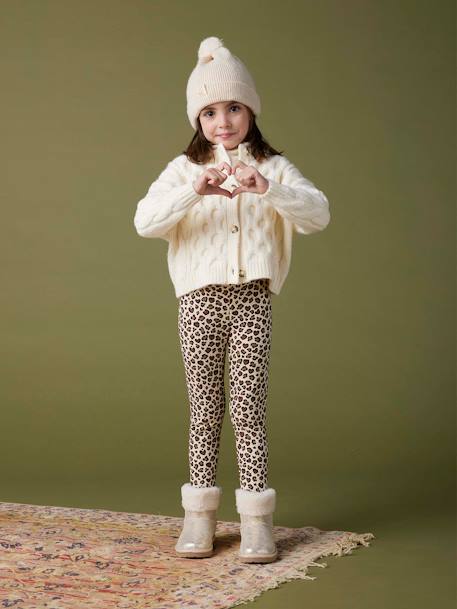 Legging fille doublé maille polaire - vertbaudet enfant Fille-Legging-Legging fille doublé maille polaire