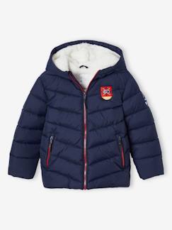 Doudoune à capuche ski garçon doublée sherpa - vertbaudet enfant Garçon-Manteau, veste-Doudoune à capuche ski garçon doublée sherpa
