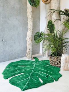 Tapis XL coton lavable Feuille Monstera - vertbaudet enfant