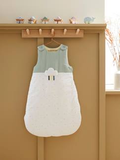 Gigoteuse sans manches bi-matière MENTHE A L'EAU - vertbaudet enfant Linge de maison et décoration-Linge de lit bébé-Gigoteuse sans manches bi-matière MENTHE A L'EAU
