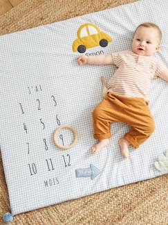 Tapis photo bébé personnalisable en gaze de coton EN VOITURE SIMON ! - vertbaudet enfant Jouet-Premier âge-Tapis d'éveil et portiques-Tapis photo bébé personnalisable en gaze de coton EN VOITURE SIMON !