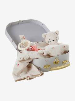 Coffret doudou personnalisable + anneaux de dentition + lange avec mallette CHERRY - vertbaudet enfant Coffret doudou personnalisable + anneaux de dentition + lange avec mallette CHERRY - vertbaudet enfant