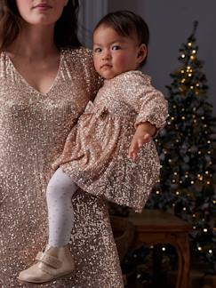 Festliches Baby Kleid mit Pailletten - vertbaudet enfant Baby-Rok, jurk-Festliches Baby Kleid mit Pailletten
