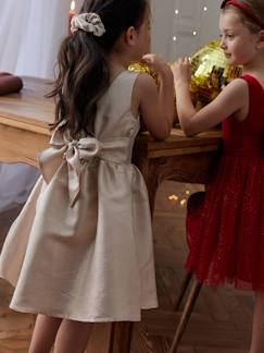Mädchen Festkleid mit Glanzeffekt - vertbaudet enfant Meisje-Jurk-Mädchen Festkleid mit Glanzeffekt