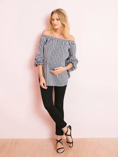 Slim de grossesse en toile stretch entrejambe 78 - vertbaudet enfant Vêtements de grossesse-Pantalon-Slim de grossesse en toile stretch entrejambe 78