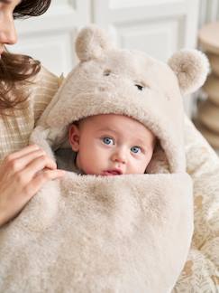 Pluche engelennestje dat kan worden omgevormd Beer - vertbaudet enfant Baby-Mantels, combipakje, engelennestje-Engelennestje-Pluche engelennestje dat kan worden omgevormd Beer