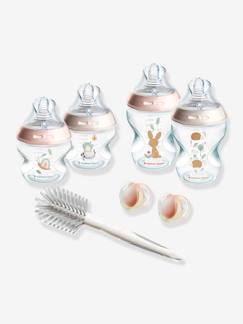 Natural Start Newborn Starter Kit, anti-koliekflessen van 150 ml en 260 ml met speen met langzame toevoer TOMMEE TIPPEE - vertbaudet enfant