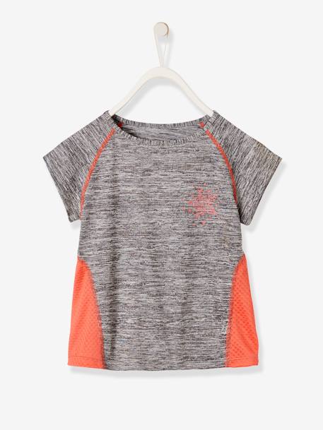 T-shirt fille sport manches courtes motif étoile - vertbaudet enfant Fille-T-shirt, sous-pull-T-shirt fille sport manches courtes motif étoile