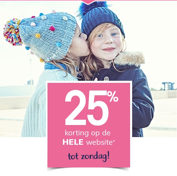 25% korting op de hele website!