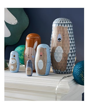 Stapeldoosjes dieren van hout
