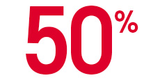 Bekijk artikelen met 50%
