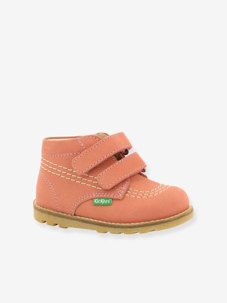 Bottillons Cuir Bebe Fille Nonomatic Kickers Rose Antique Chaussures