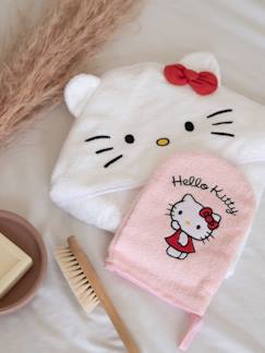 Verzorging-HELLO KITTY badcape en washandje baby cadeauset