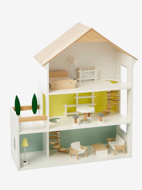 Maison des amis des petits en bois FSC® blanc - vertbaudet enfant 