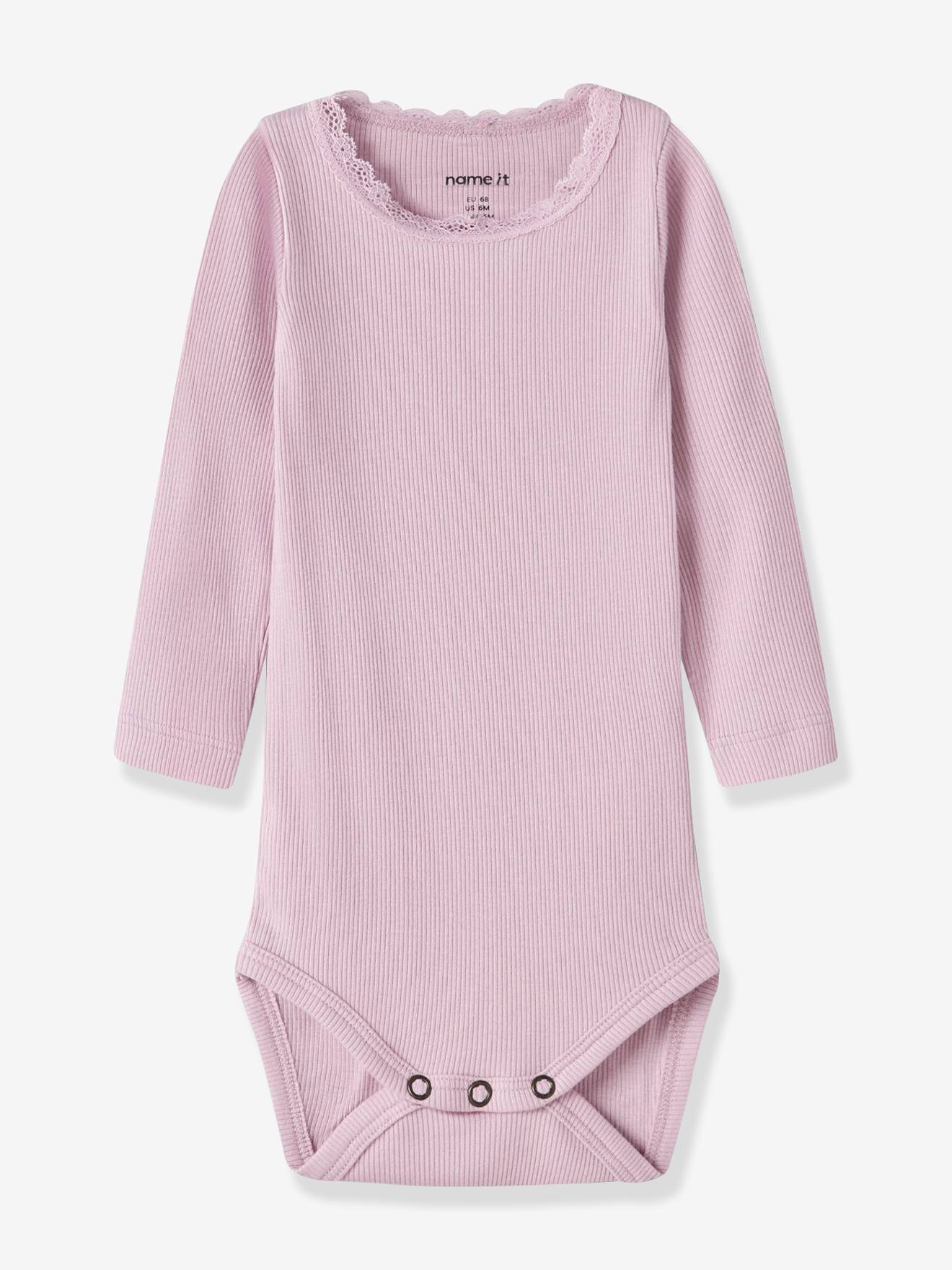 Body Met Lange Mouwen Nbfkab Babymeisje Name It Zachtpaars
