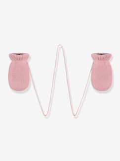 Wanten baby meisjes gebreid gevoerd met fleece  - vertbaudet enfant