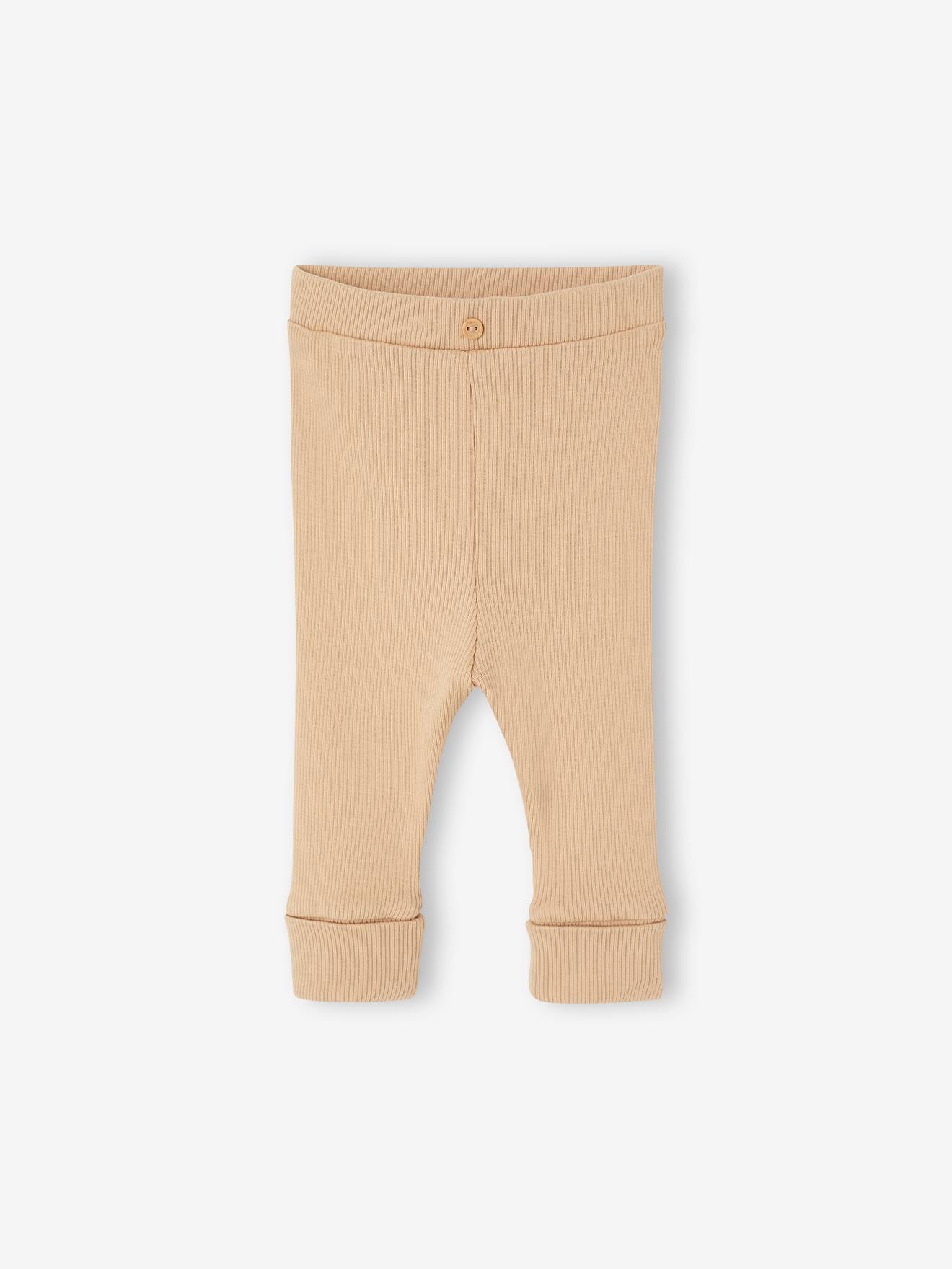 Vertbaudet Lange Legging Voor Baby's Basics Donkerbruin