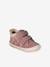 Zachte lederen baby-slofjes voor de eerste stapjes beige, bedrukt+blauw, bedrukt+brons+goud+goudgeel+groen, bedrukt+oudroze+roze (poederkleur)+roze, bedrukt+rozen+turquoiseblauw+veel roze+zachtpaars - vertbaudet enfant 