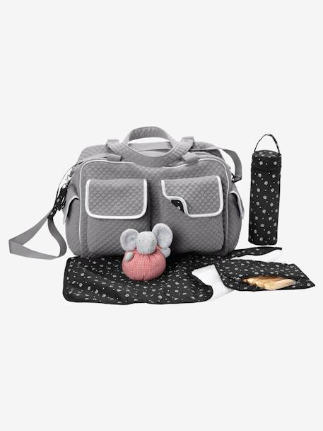 Sac à langer Journée multipoches vertbaudet Anthracite+GRIS FONCE - vertbaudet enfant 