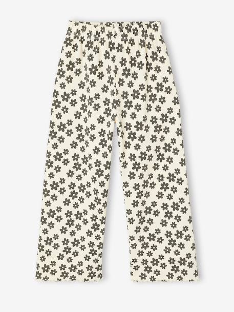 Fille-Legging fille en maille côtelé