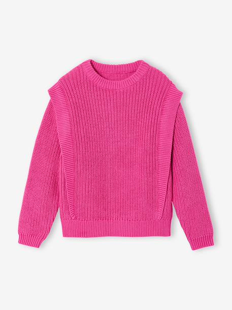Fille-Pull, gilet, sweat-Pull fille volant épaule