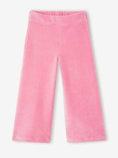 Meisje-Wijde, fluwelen broek voor meisjes