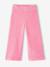 Wijde, fluwelen broek voor meisjes antraciet+bruin+chocoladebruin+grijsblauw+kaki+pruim+rozen+zachtpaars - vertbaudet enfant 