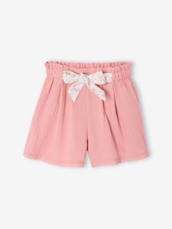 -Short en gaze de coton fille