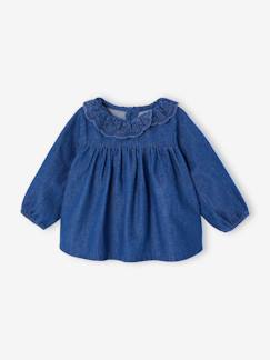 Baby-Blouse voor babymeisjes van denim