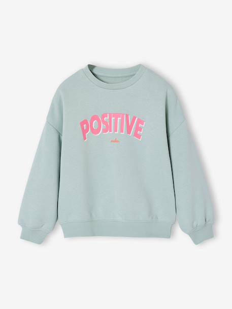 Fille-Pull, gilet, sweat-Sweat-Sweat fille message positif
