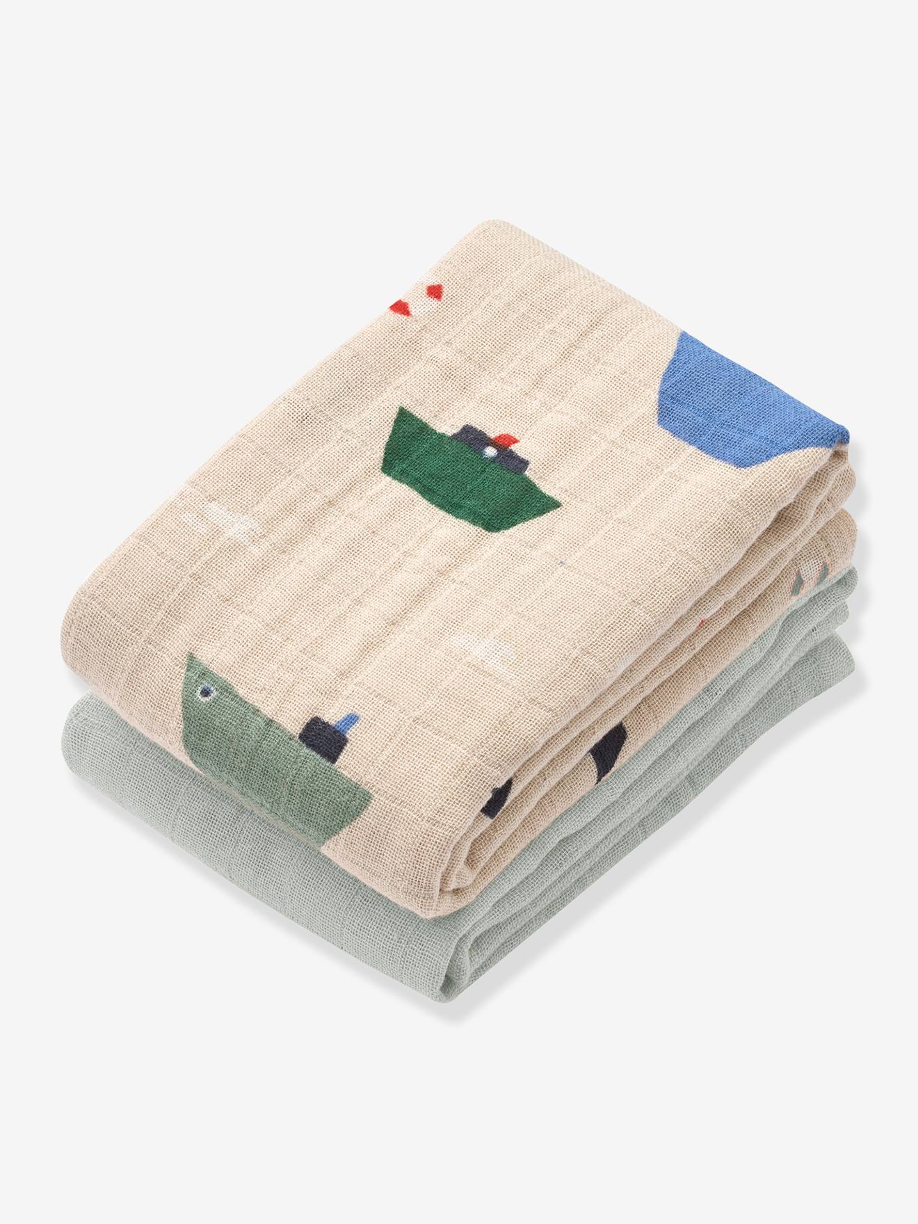 Set Van 2 Bedrukte Luiers Lewis- Liewood Zandbeige