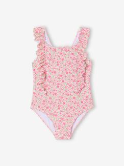 Maillot de bain fille à fleurs  - vertbaudet enfant