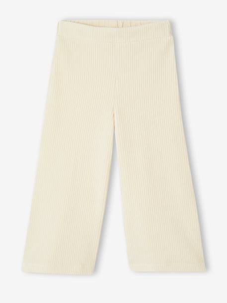 Fille-Pantalon fille large en velours 