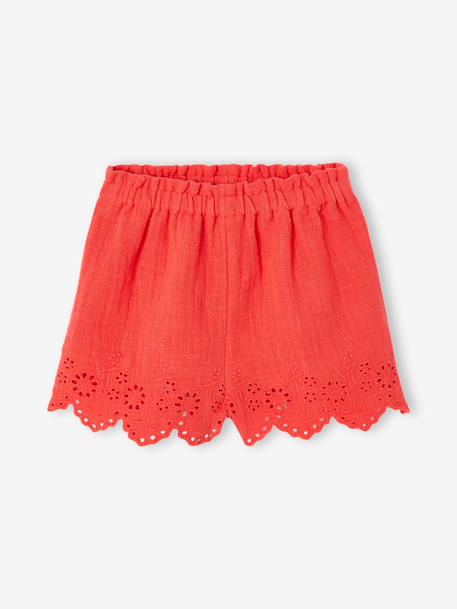 Bébé-Short bébé fille en gaze de coton