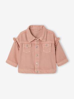 Bébé-Manteau, combipilote, nid d'ange-Veste bébé fille volantée