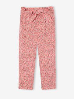Meisje-Driekwartmeisjesbroek voor meisjes met bloemenprint