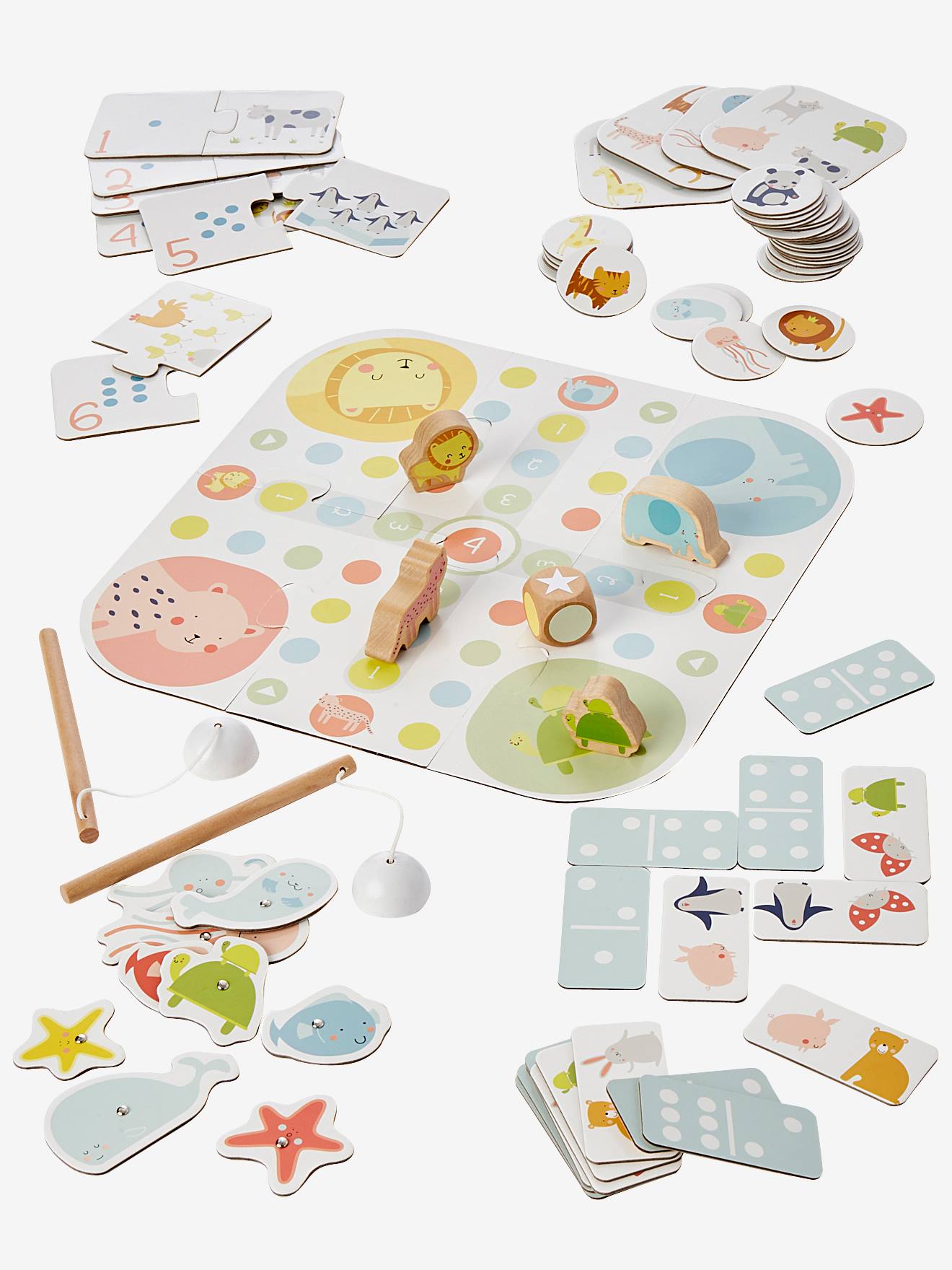 Vertbaudet Koffer Mijn Eerste Spelletjes Meerkleurig