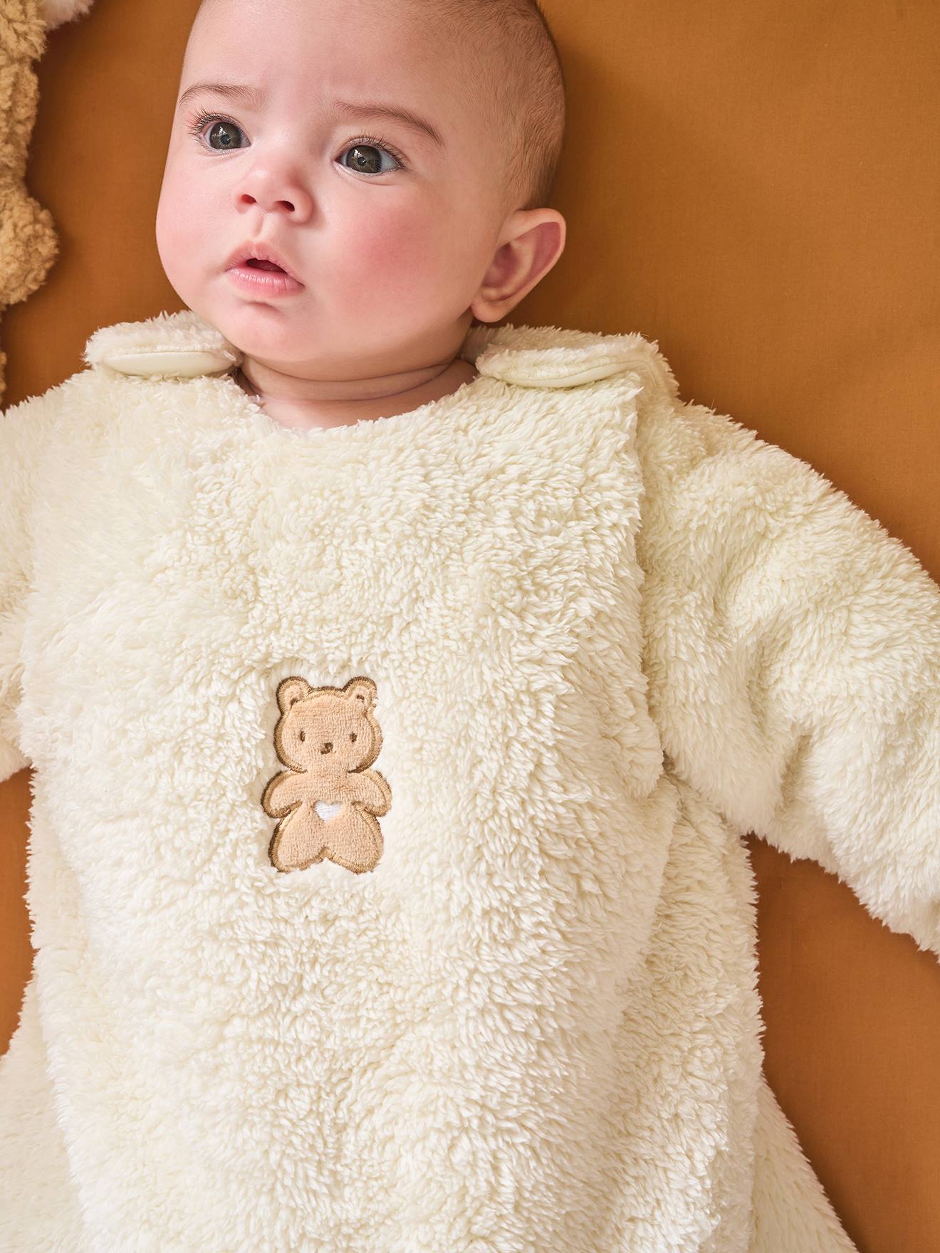 Vertbaudet Petit Ours Trappelzak Met Lange Afneembare Mouwen Vanille