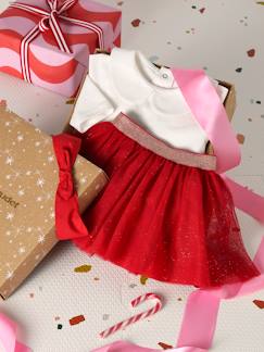Baby-Babyset-Babyset voor babymeisjes, t-shirt, rok, heupband, kerstcadeauset