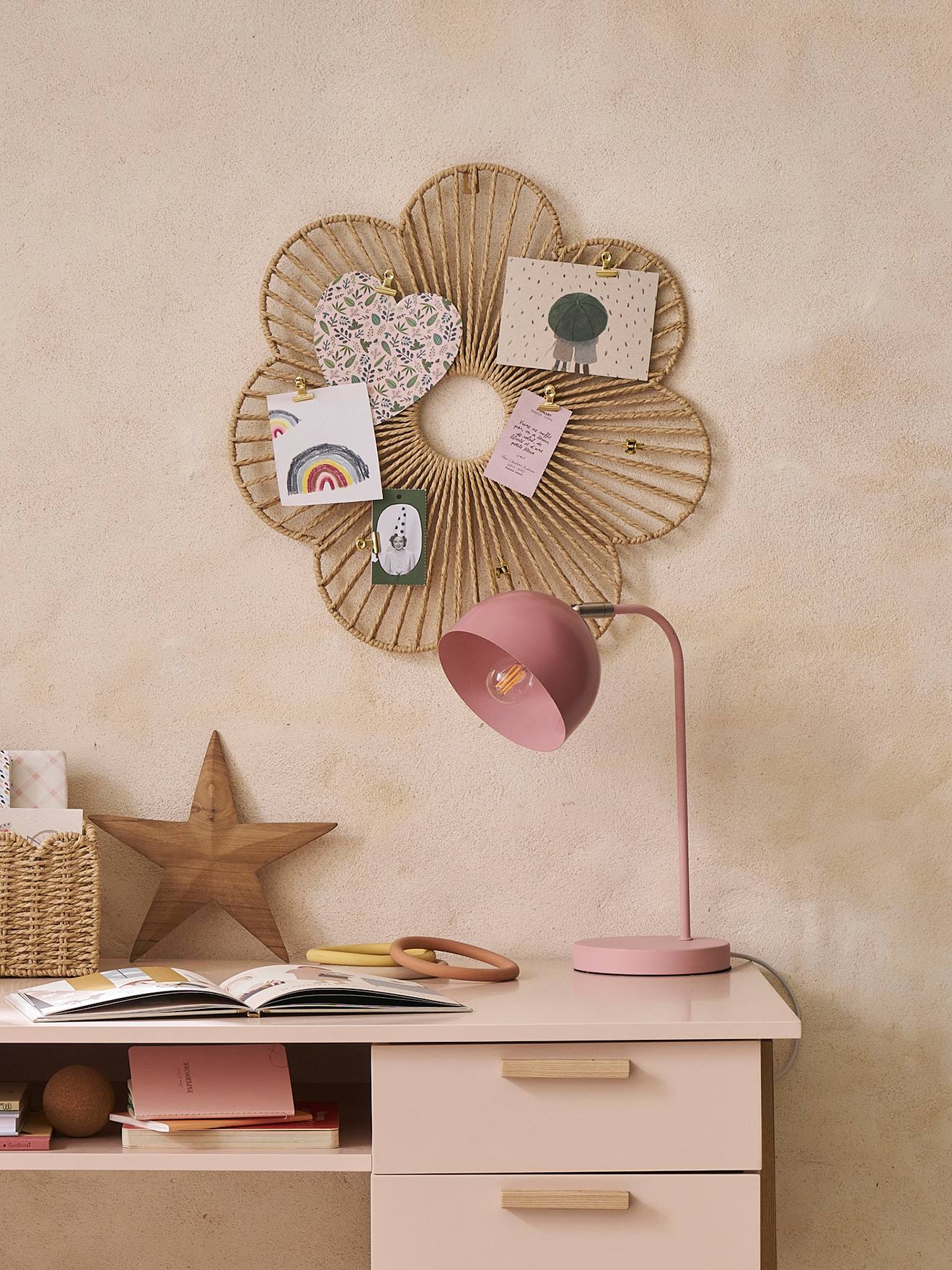 Vertbaudet Collage Van Bloemen Van Papierkoord Beige