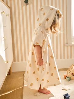 -Personaliseerbare baby badponcho PETIT OURS, met gerecycled katoen