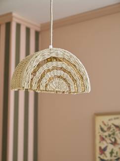 Linge de maison et décoration-suspension / abat-jour Arc-en-ciel en corde de papier