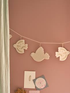 Linnengoed en decoratie-Slinger met vogels in vilt