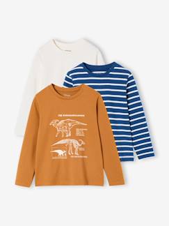Jongens-T-shirt, poloshirt, souspull-T-shirt-Set van 3 t-shirts voor jongens