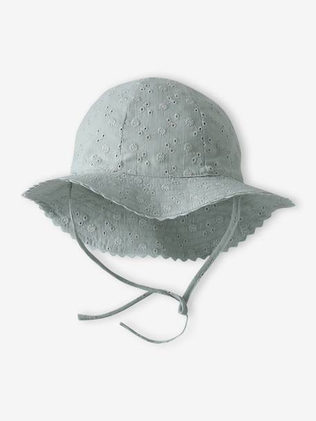 Bébé-Chapeau en broderie anglaise bébé fille