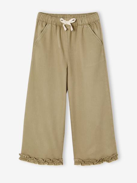 Fille-Pantalon-Pantacourt large fille lyocell