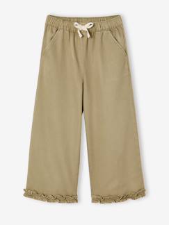 Meisje-Broek-Wijde bermuda voor meisjes van lyocell